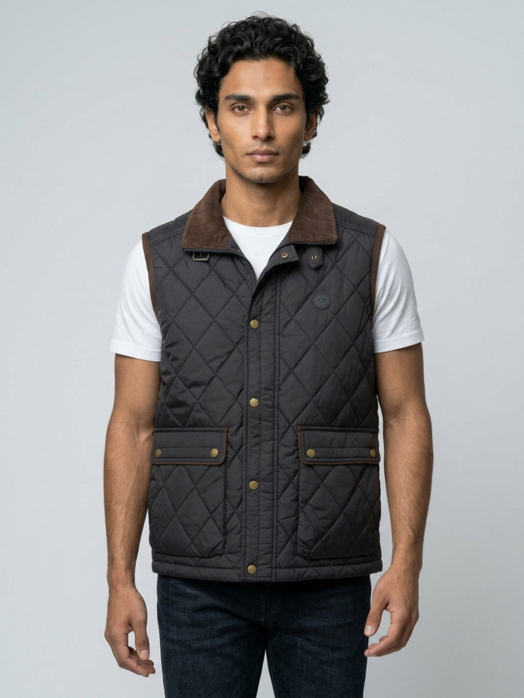 Men Jacket Jet Black Regular Fit