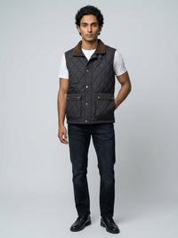 Men Jacket Jet Black Regular Fit
