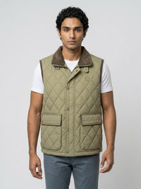 Men Jacket Green Regular Fit