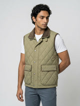 Men Jacket Green Regular Fit