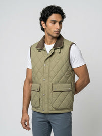 Men Jacket Green Regular Fit