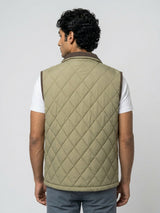 Men Jacket Green Regular Fit