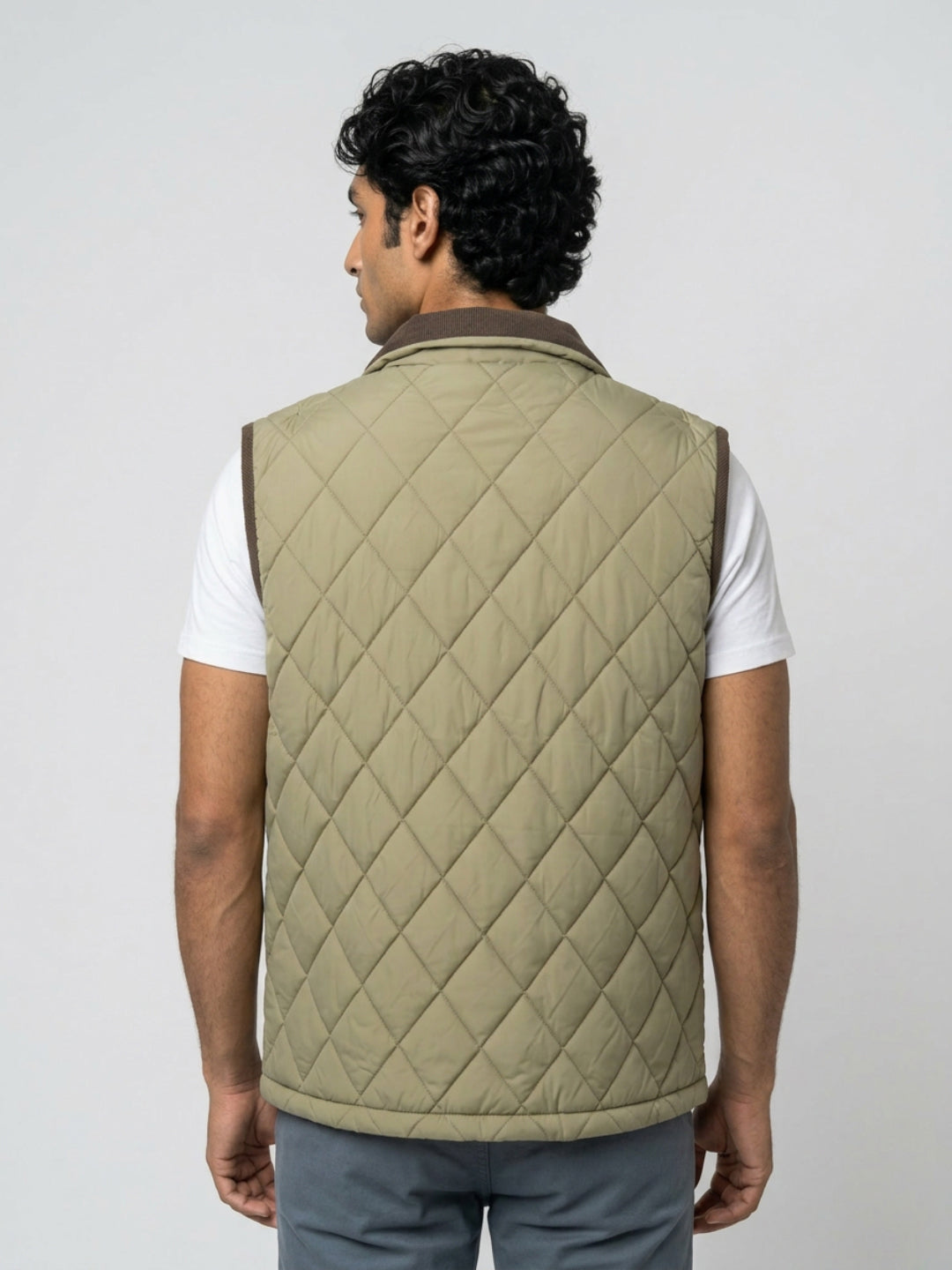 Men Jacket Green Regular Fit