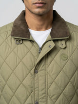 Men Jacket Green Regular Fit