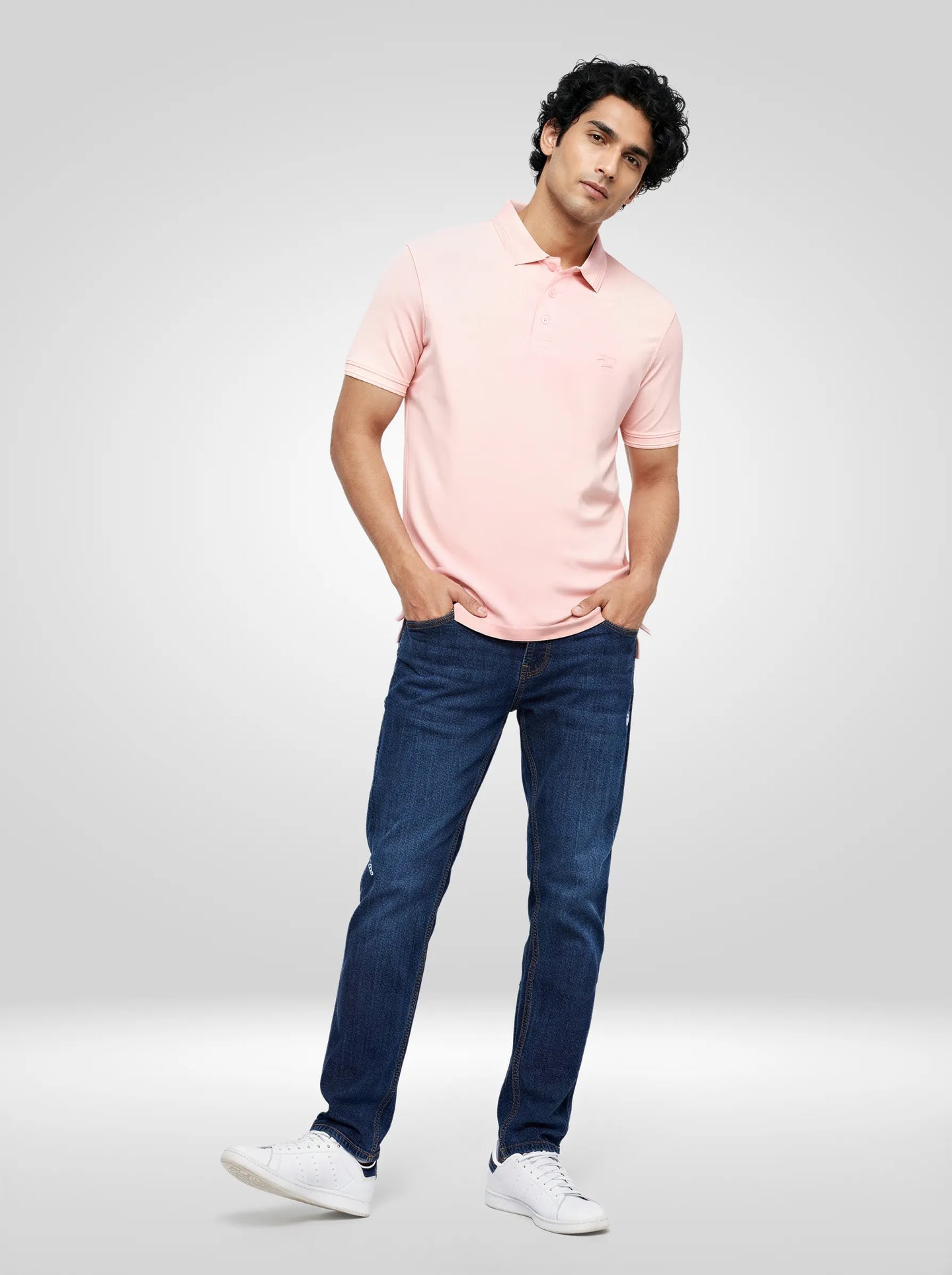 Men T-Shirt Solid Solid Pink Regular Fit