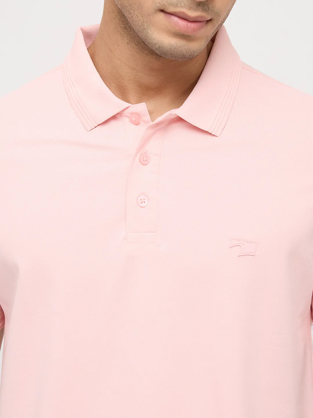 Men T-Shirt Solid Solid Pink Regular Fit