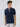 Men T-Shirt Solid Blue Regular Fit