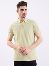 Men T-Shirt Green Slim Fit