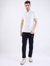 Men T-Shirt White Slim Fit