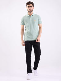 Men T-Shirt Green Slim Fit