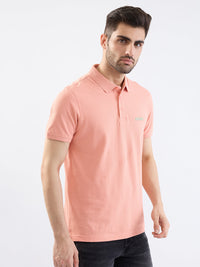 Men T-Shirt Pink Slim Fit