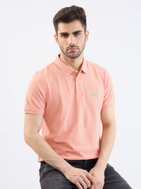 Men T-Shirt Pink Slim Fit