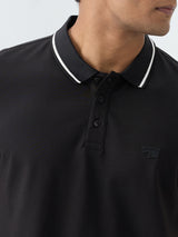 Men T-Shirt Black Slim Fit