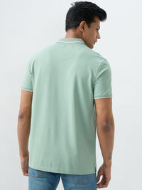 Men T-Shirt Green Slim Fit