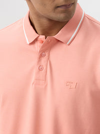 Men T-Shirt Pink Slim Fit
