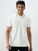 Men T-Shirt White Slim Fit