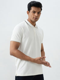 Men T-Shirt White Slim Fit