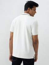 Men T-Shirt White Slim Fit