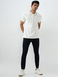 Men T-Shirt White Slim Fit