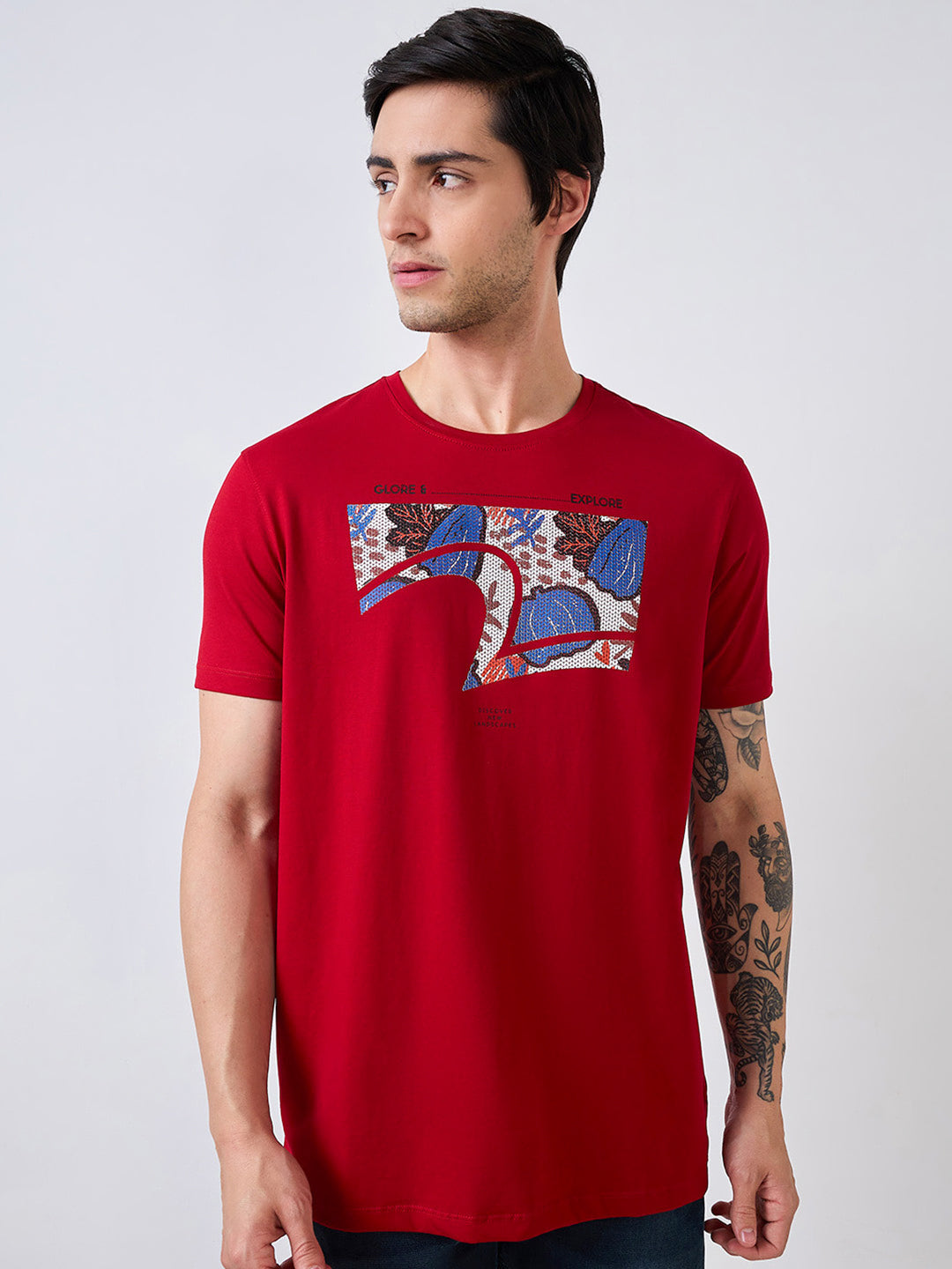 Spykar Buy Red T Shirt Buy Underjeans By Spykar Men Premium Red T