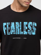 Men T-Shirt Graphic Black Regular Fit