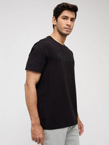 Men T-Shirt Graphic Black Regular Fit