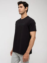 Men T-Shirt Graphic Black Regular Fit