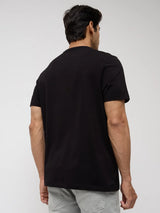 Men T-Shirt Graphic Black Regular Fit