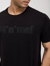 Men T-Shirt Graphic Black Regular Fit