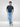 Men T-Shirt Graphic Teal Blue Regular Fit