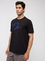 Men T-Shirt Graphic Black Regular Fit