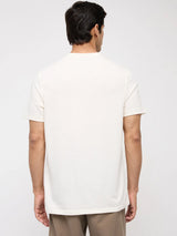 Men T-Shirt Graphic Off White Regular Fit