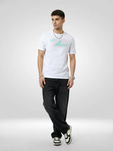 Men T-Shirt Graphic White Regular Fit