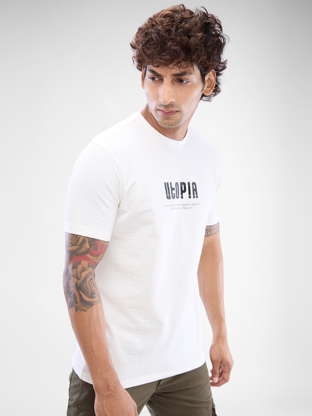 SPYKAR Men Typography Printed Slim Fit T-shirt