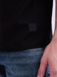 Men T-Shirt Black Slim Fit
