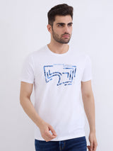 Men T-Shirt White Slim Fit