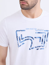 Men T-Shirt White Slim Fit