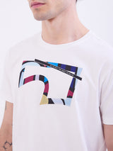 Men T-Shirt White Slim Fit