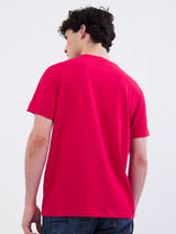 Men T-Shirt Red Slim Fit