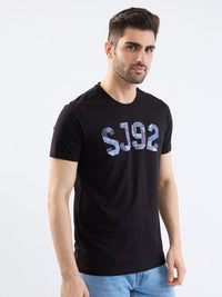 Men T-Shirt Black Slim Fit