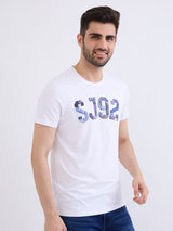 Men T-Shirt White Slim Fit