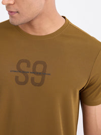 Men T-Shirt Green Slim Fit