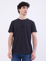 Men T-Shirt Blue Slim Fit