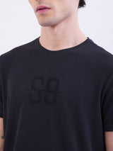 Men T-Shirt Blue Slim Fit