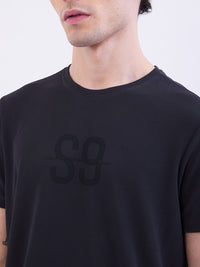 Men T-Shirt Blue Slim Fit