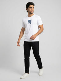 Men T-Shirt Graphic White Regular Fit