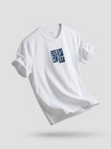 Men T-Shirt Graphic White Regular Fit