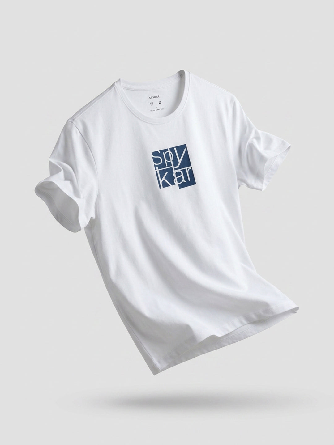 Men T-Shirt Graphic White Regular Fit