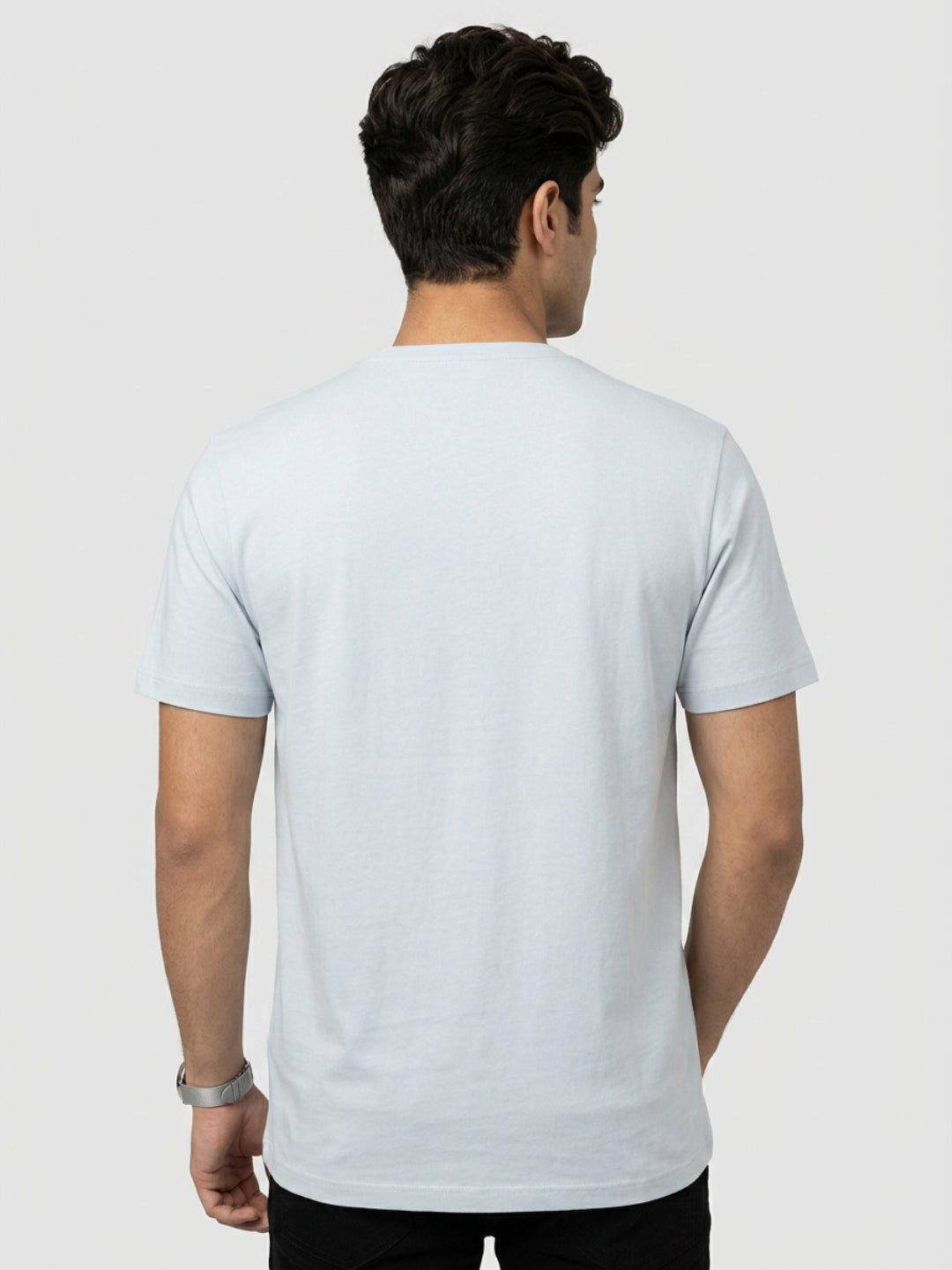 Men T-Shirt Graphic Grey Regular Fit