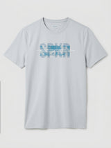 Men T-Shirt Graphic Grey Regular Fit